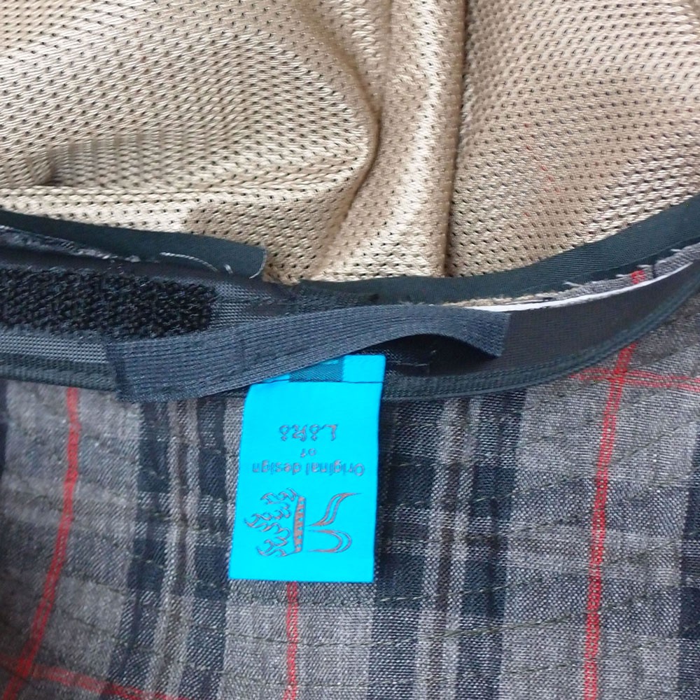 ピッコロオクトハット・リネン・チェック/フリーサイズ UV たためる帽子 風に飛ばない帽子