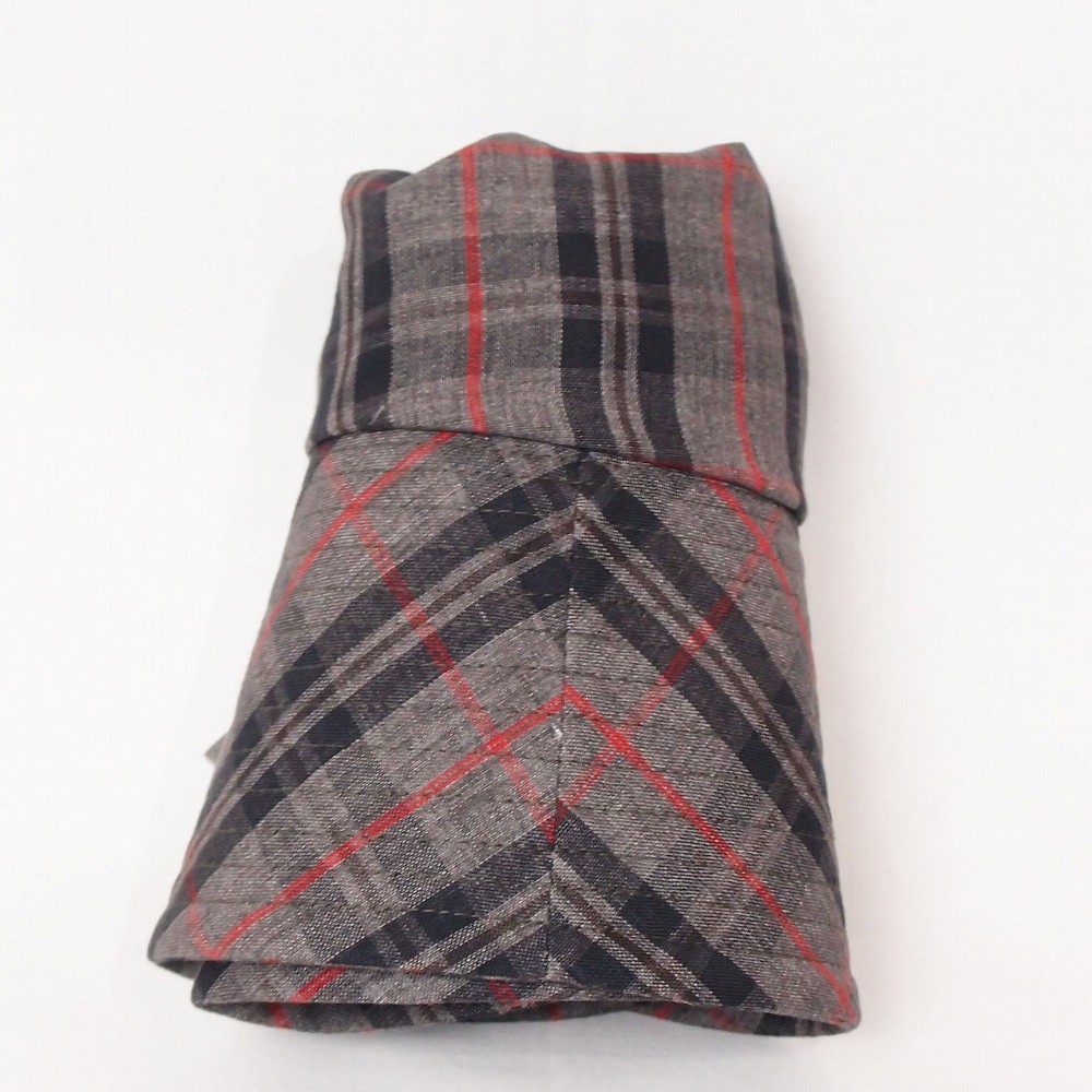 ピッコロオクトハット・リネン・チェック/フリーサイズ UV たためる帽子 風に飛ばない帽子