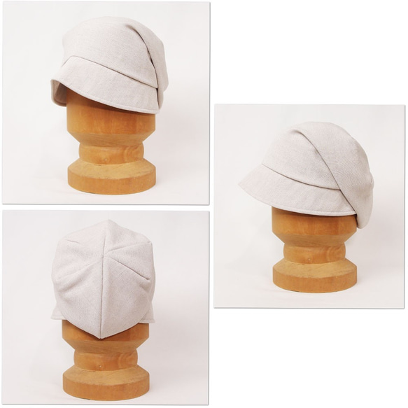 ピッコロ・ルヴィド/Mサイズ UV たためる帽子 風に飛ばない帽子 7枚目の画像
