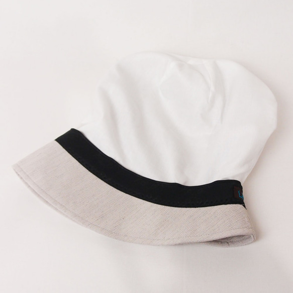 ピッコロ・ルヴィド/Mサイズ UV たためる帽子 風に飛ばない帽子 8枚目の画像