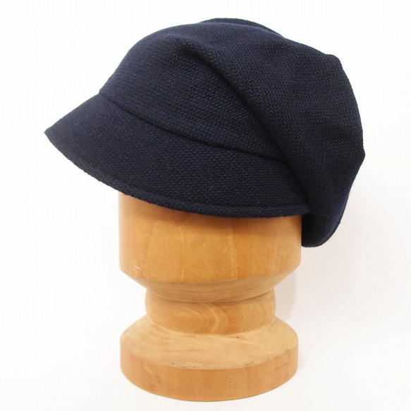 ピッコロ・ラフウール/ダークネイビー M,Lサイズ UV たためる帽子 風に飛ばない帽子　 7枚目の画像