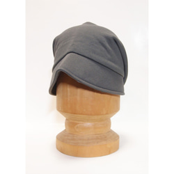 ピッコロ・スウェット/フリーサイズ　カーキ　UV　たためる帽子　風に飛ばない帽子 3枚目の画像
