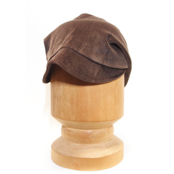 【SALE】フレンチピッコロ・コーデュロイ/S、Mサイズ ブラウン ＵＶ たためる帽子　 6枚目の画像