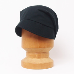 ピッコロ・スムース/フリーサイズ　ブラック　UV　たためる帽子　風に飛ばない帽子 4枚目の画像
