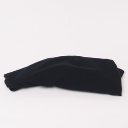 ピッコロ・スムース/フリーサイズ　ブラック　UV　たためる帽子　風に飛ばない帽子 8枚目の画像