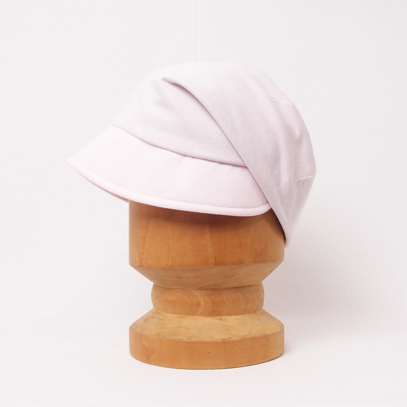 ピッコロ・スムース/フリーサイズ　ライトピンク　UV　たためる帽子　風に飛ばない帽子 5枚目の画像