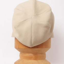 ピッコロ・コットンリネン・極薄/Sサイズ ベージュ キャスケット たためる帽子 風に飛ばない帽子 UV対策 8枚目の画像