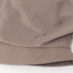 ピッコロ・ライトストライプ/S,Mサイズ グレーベージュ キャスケット たためる帽子 風に飛ばない帽子 UV対策 10枚目の画像