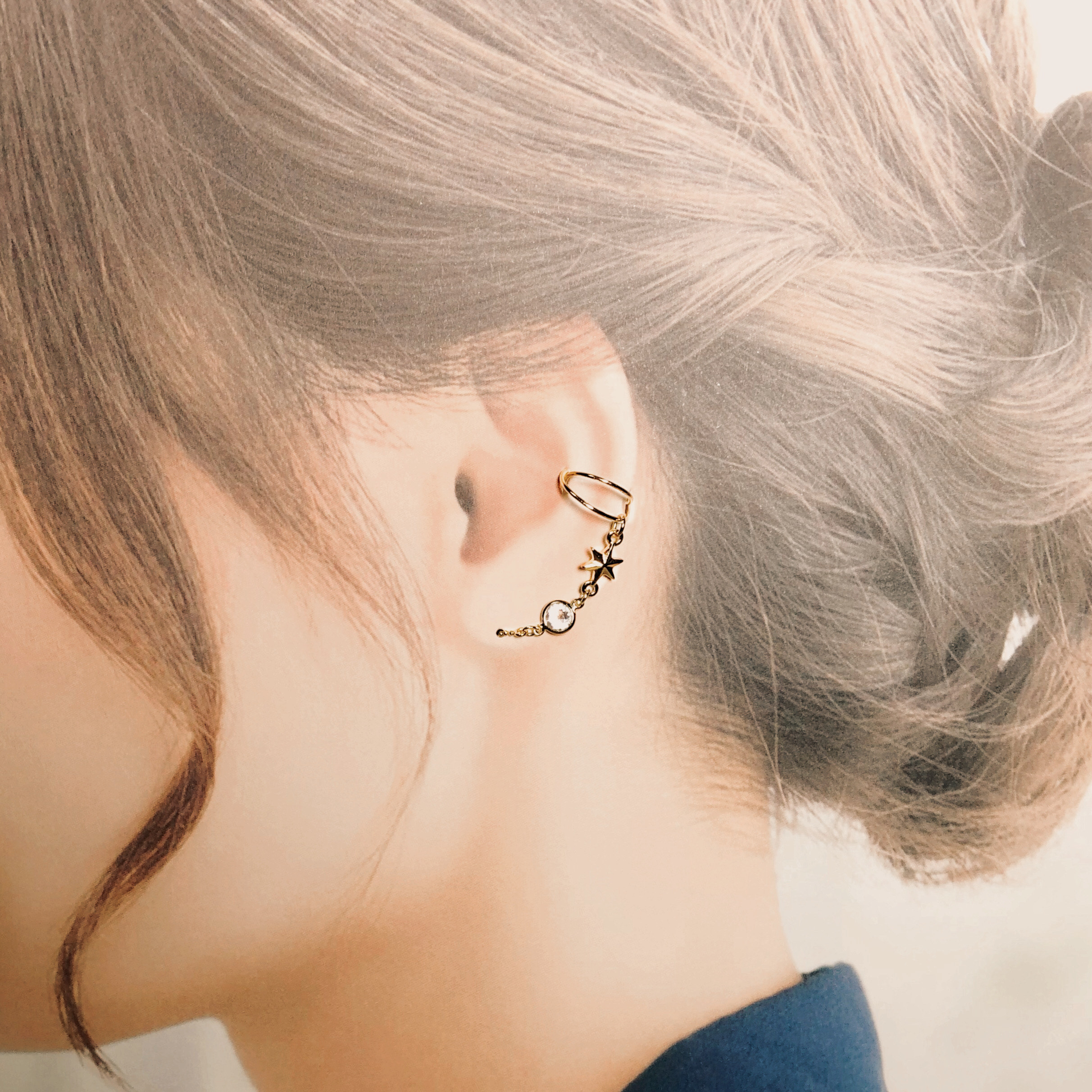 片耳用 セット b.◆イナズマ agnes Sport b. ピアス＆イヤーカフ