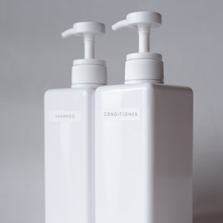 【Creema限定】テキストボトルステッカー・ラベル／シャンプー・ハンドソープ／無印 シンプル おしゃれ 4枚目の画像