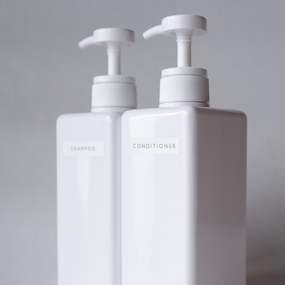 【Creema限定】テキストボトルステッカー・ラベル／シャンプー・ハンドソープ／無印 シンプル おしゃれ 4枚目の画像