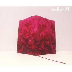 プルメリアとハイビスカスのラメ手帳カバー 2枚目の画像