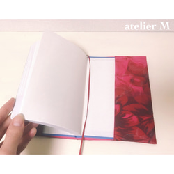 プルメリアとハイビスカスのラメ手帳カバー 4枚目の画像