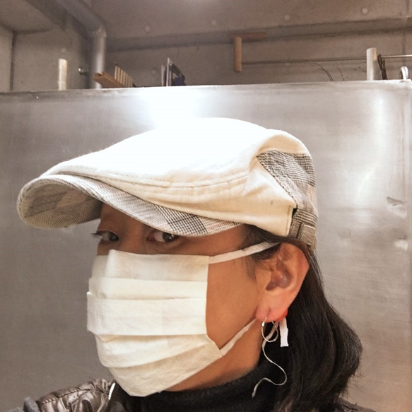 繰り返し洗える　手漉き楮紙のマスク（完成品） 5枚目の画像