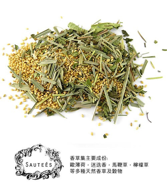 Sautees幸福SPA香草暖暖熱敷包(S號香草味條紋純蠶絲) 第5張的照片