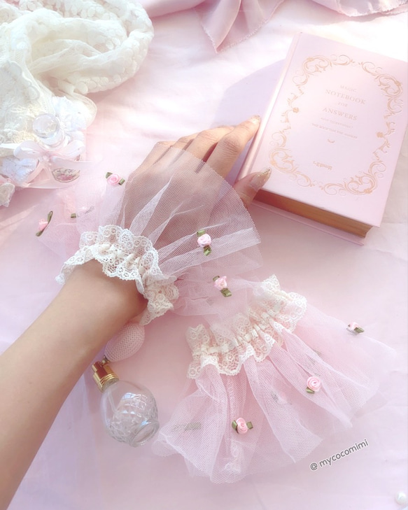 Angelic Pretty リボンレース手袋 白×ピンク 商品詳細ページ