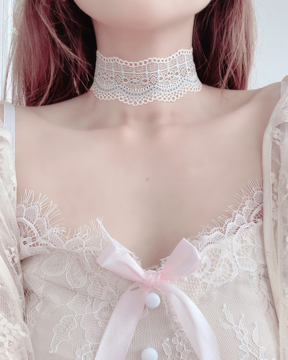 蕾絲項鍊 Choker 第2張的照片