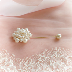 胸針 別針 胸花 新娘 婚禮 wedding lapel pin brooch // Bridal // 第2張的照片
