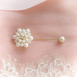 胸針 別針 胸花 新娘 婚禮 wedding lapel pin brooch // Bridal // 第3張的照片