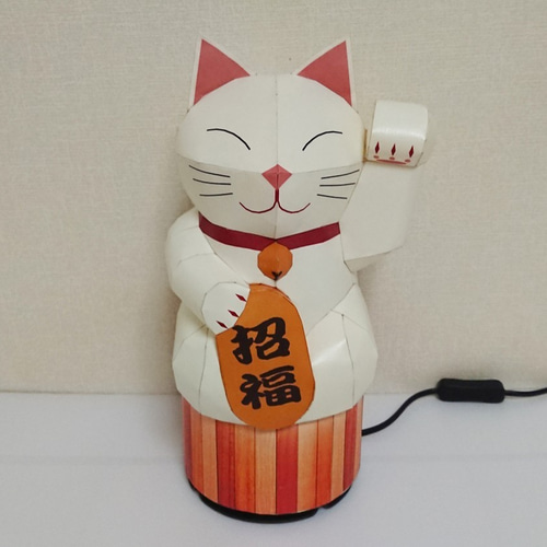 招き猫テーブルランプ　夕立窯　[値下げしました‼︎] 6d1bc94b957f7d89ca8eeef588f4fb