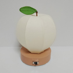 りんご型和紙シェードナイトランプ 6枚目の画像