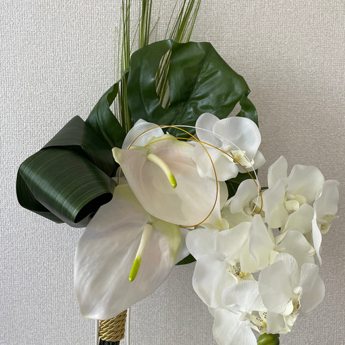 胡蝶蘭のブーケ、和装ブーケ、ウェディングブーケ ブーケ Maman