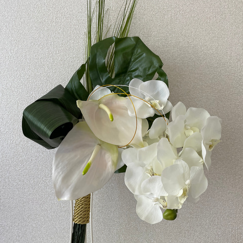 結婚式 ブーケ ウェディング 和装 胡蝶蘭 胡蝶蘭のブーケ、和装ブーケ、ウェディングブーケ ブーケ Maman