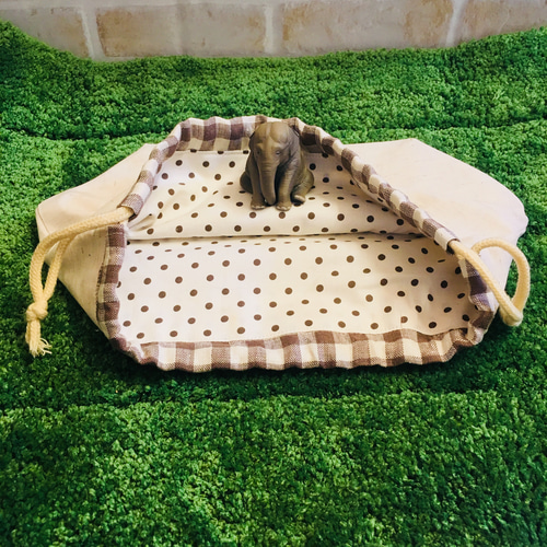 おにぎり エビフライ ☆お弁当袋 コップ袋 ハンドメイド 巾着