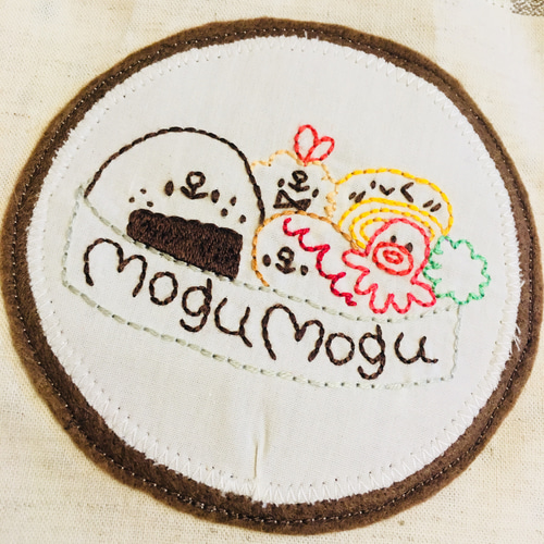 にぎやか弁当の刺繍ワッペン付き お弁当袋 弁当袋 riroi 通販