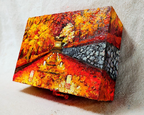 57万円で買った日展作家の作品　油絵　箱入り 伊藤正「パリの家」油絵・F10号 絵画買取・販売の小竹美術