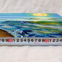 油絵 月下の海ボックス 7枚目の画像