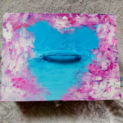 油絵 春の桜ボックス 5枚目の画像
