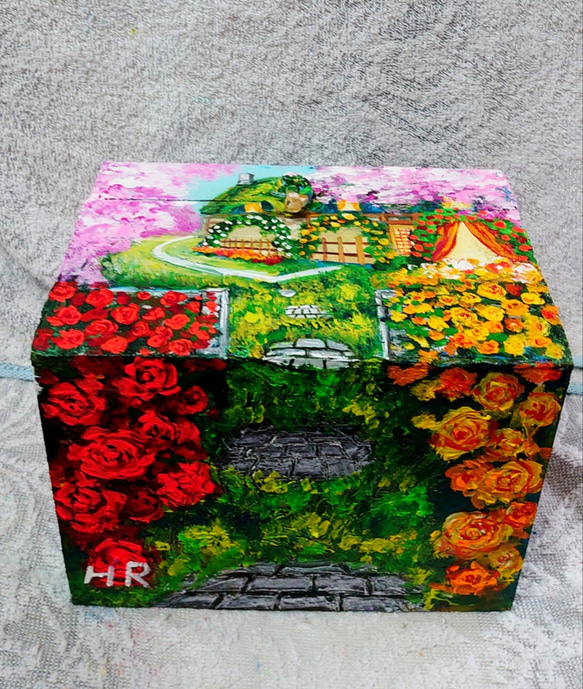 油絵 春の桜ボックス 7枚目の画像