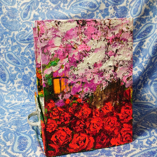 油絵 絵画 春の桜ボックス 油絵 春の桜ボックス 絵画 HR 通販 11593192｜Creema(クリーマ)