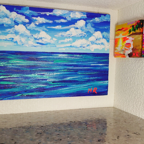 油絵 絵画 海の美術館 油絵 海の美術館 絵画 HR 通販 11597746｜Creema(クリーマ)