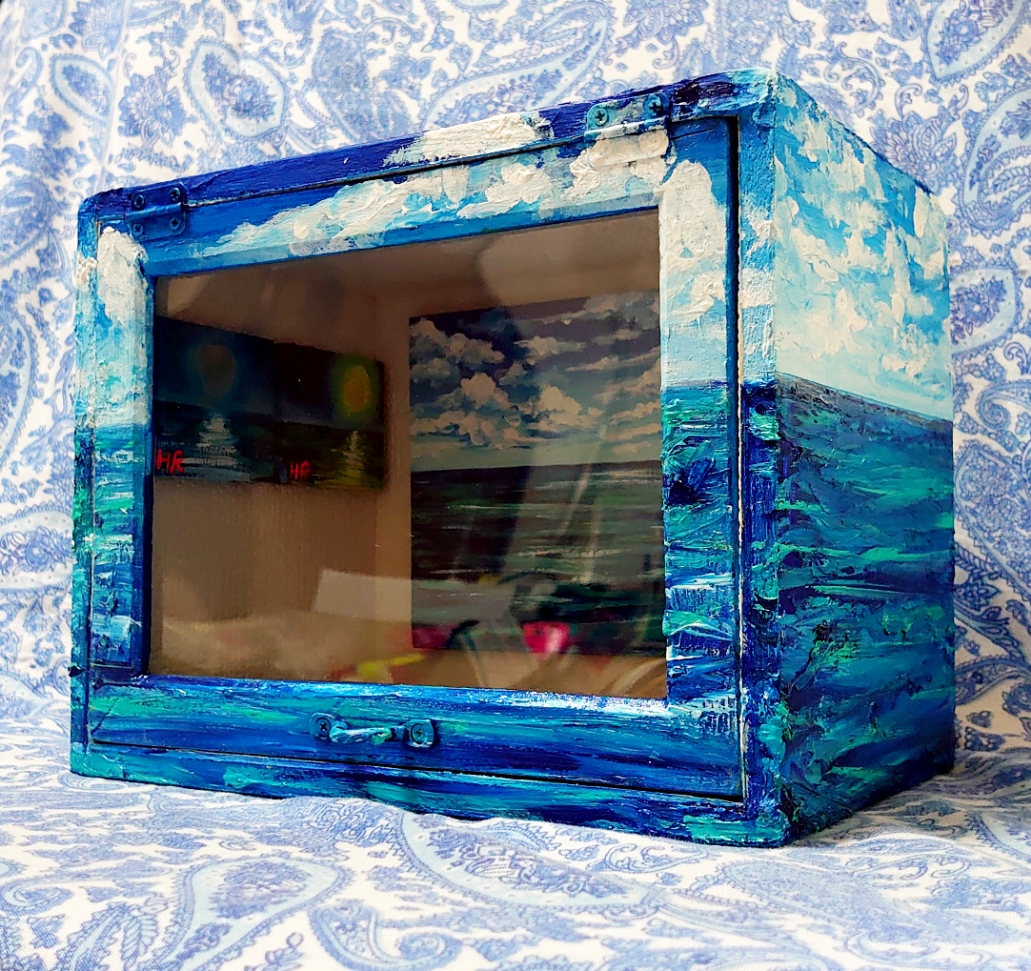 油絵 絵画 海の美術館 油絵 海の美術館 絵画 HR 通販 11597746｜Creema(クリーマ)