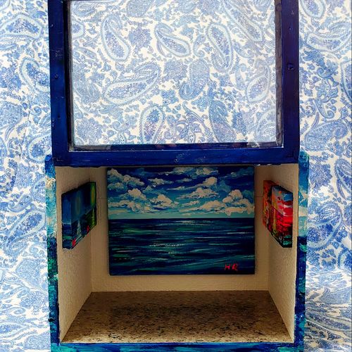 油絵 絵画 海の美術館 油絵 海の美術館 絵画 HR 通販 11597746｜Creema(クリーマ)
