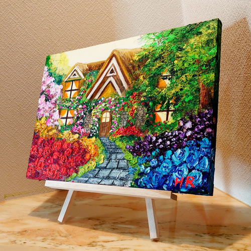 maum￤oil pastel | . 空と海と花畑 #オイルパステル #オイル