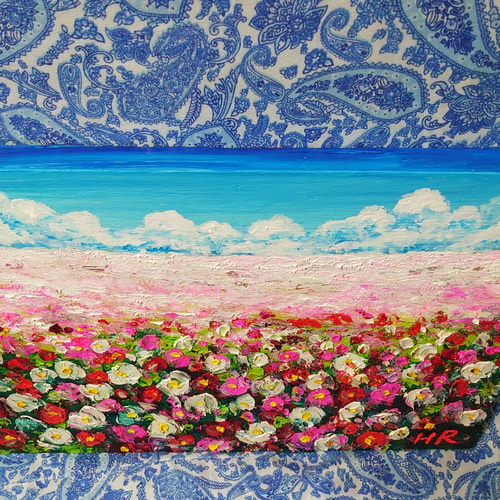 油絵 花畑 絵画 HR 通販 11882994|Creema(クリーマ) 油絵 花畑 絵画 HR 通販 11882994|Creema(クリーマ)