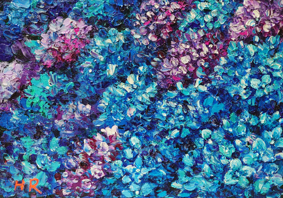 油絵 絵画【紫陽花畑】 油絵 絵画 【紫陽花畑】 - メルカリ