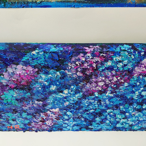 油絵 絵画 【紫陽花畑】 油絵 絵画 【紫陽花畑】 - メルカリ