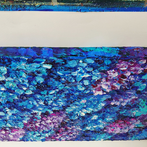 油絵 絵画 【紫陽花畑】 油絵 絵画 紫陽花畑の道 - arashi1783 - BOOTH