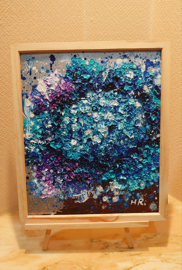 油絵 青い紫陽花 絵画 ＨＲ 通販｜Creema(クリーマ)