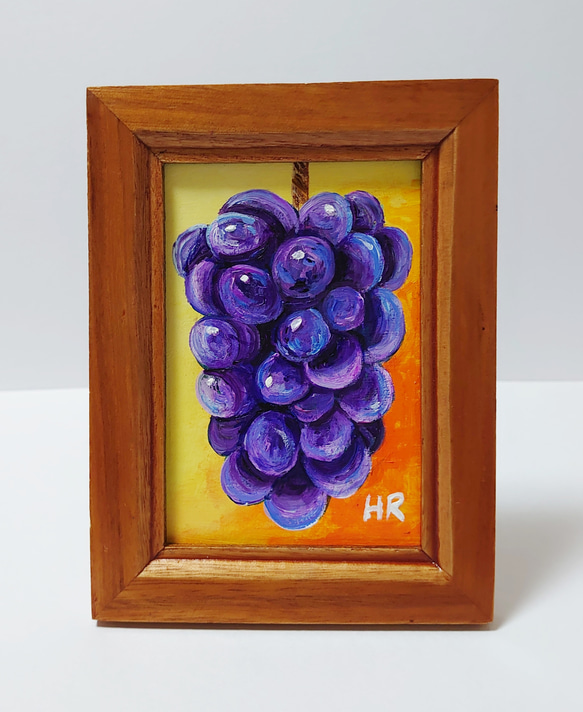 油絵 ミニ絵画額付き【ブドウ】 絵画 HR 通販 12297828 油絵 ミニ絵画額付き【ブドウ】 絵画 HR 通販 12297828
