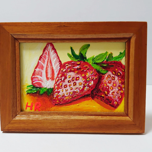 油絵 ミニ絵画手作り額オーダーページ