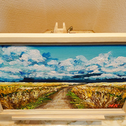 油絵  麦の畑 4枚目の画像
