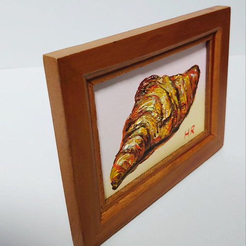 油絵 ミニ絵画額付き【クロワッサン】 絵画 HR 通販 12356878 油絵 ミニ絵画額付き【クロワッサン】 絵画 HR 通販 12356878