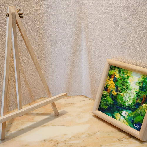 油絵 絵画 【新緑の湖】 油絵 絵画【緑の湖】 絵画 HR 通販 14467746｜Creema(クリーマ)