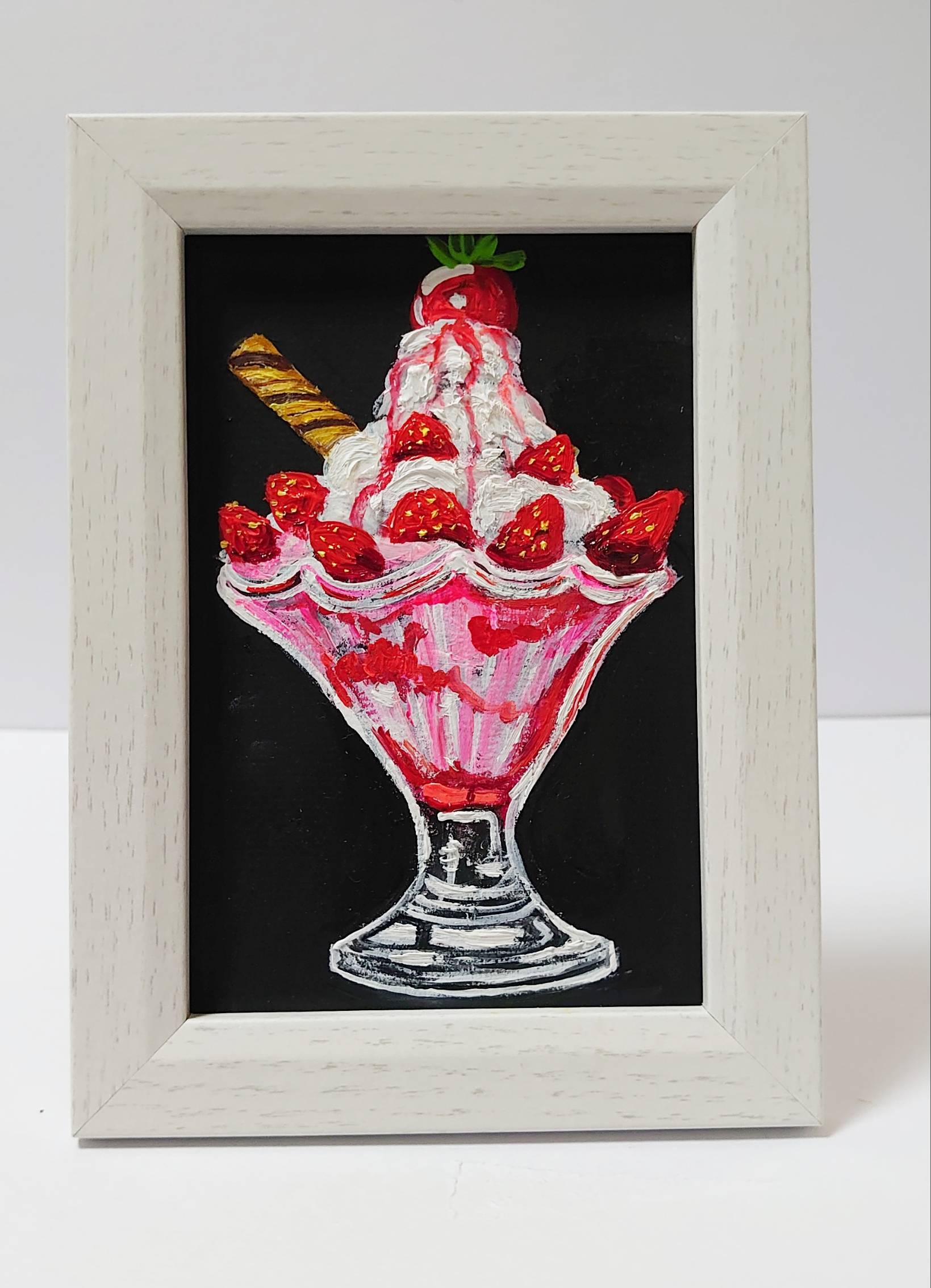 油絵 絵画 【苺のミルフィーユ】
】 油絵 ミニ絵画 【苺のミルフィーユ】 絵画 HR 通販 13093789