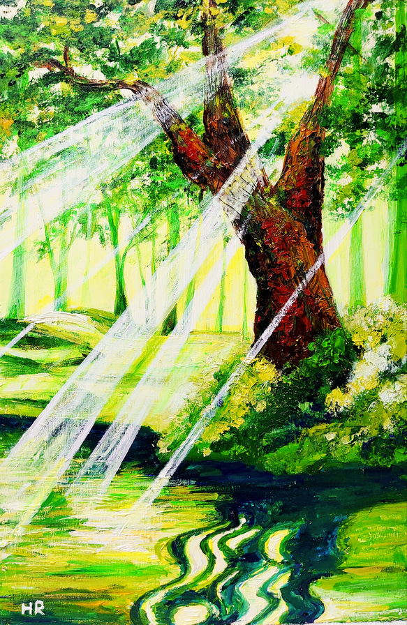 水口新一 『穂高連峰』 油彩画 - 北海道画廊